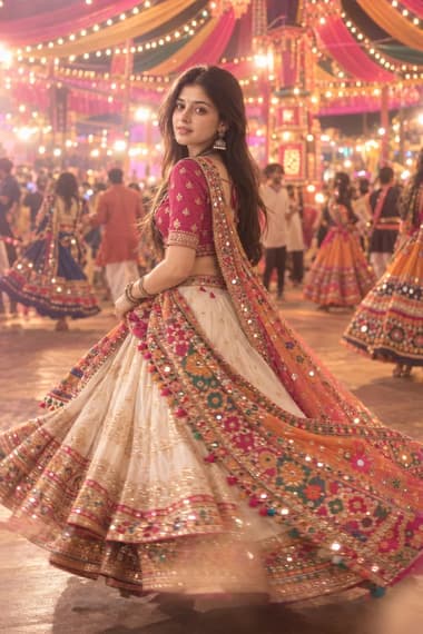 Dreamy Pink & Ivory Garba Look ChatGPT Prompt 